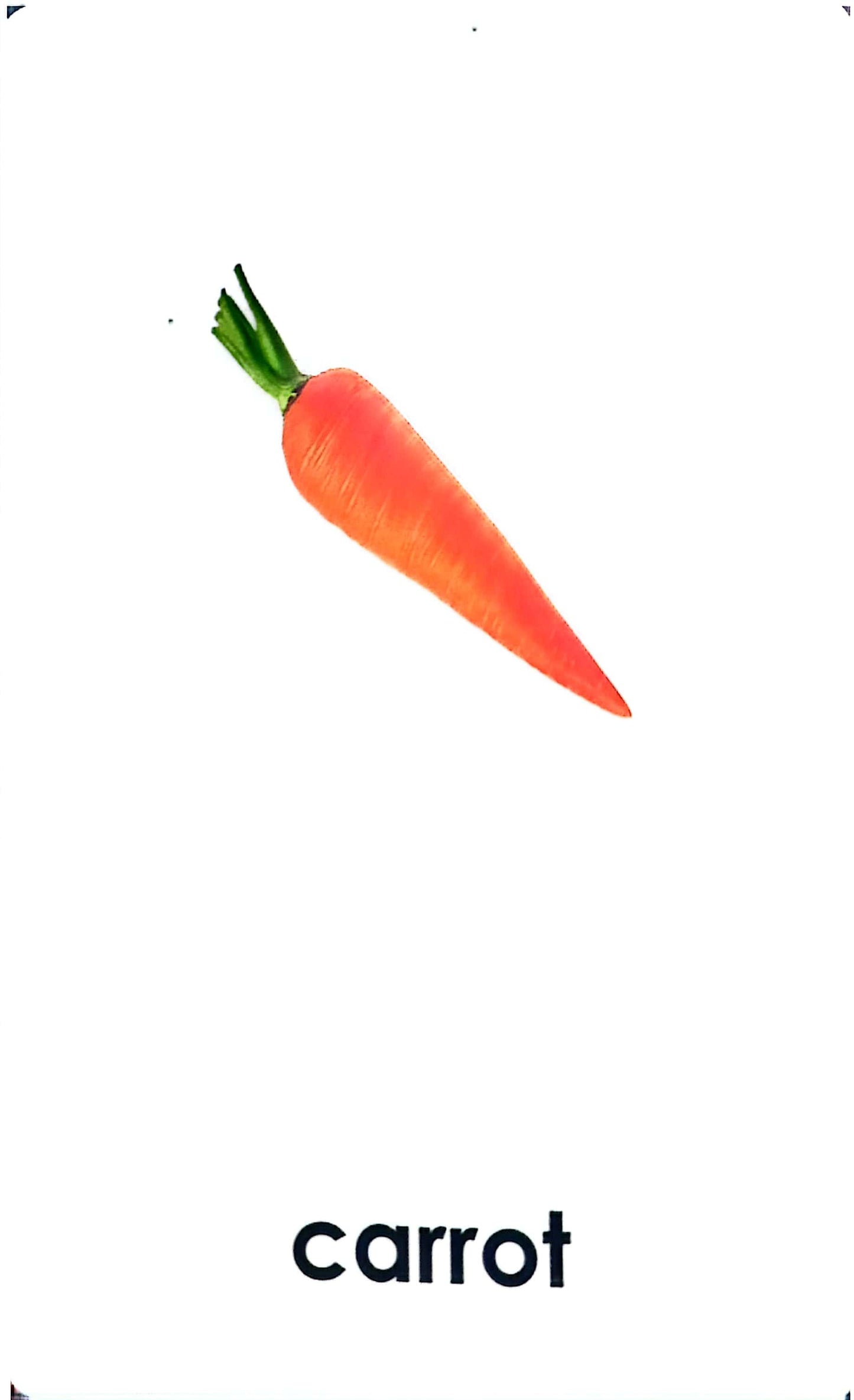 Vegetables - Quality Pre-reading Preparation & Reading Matching Cards