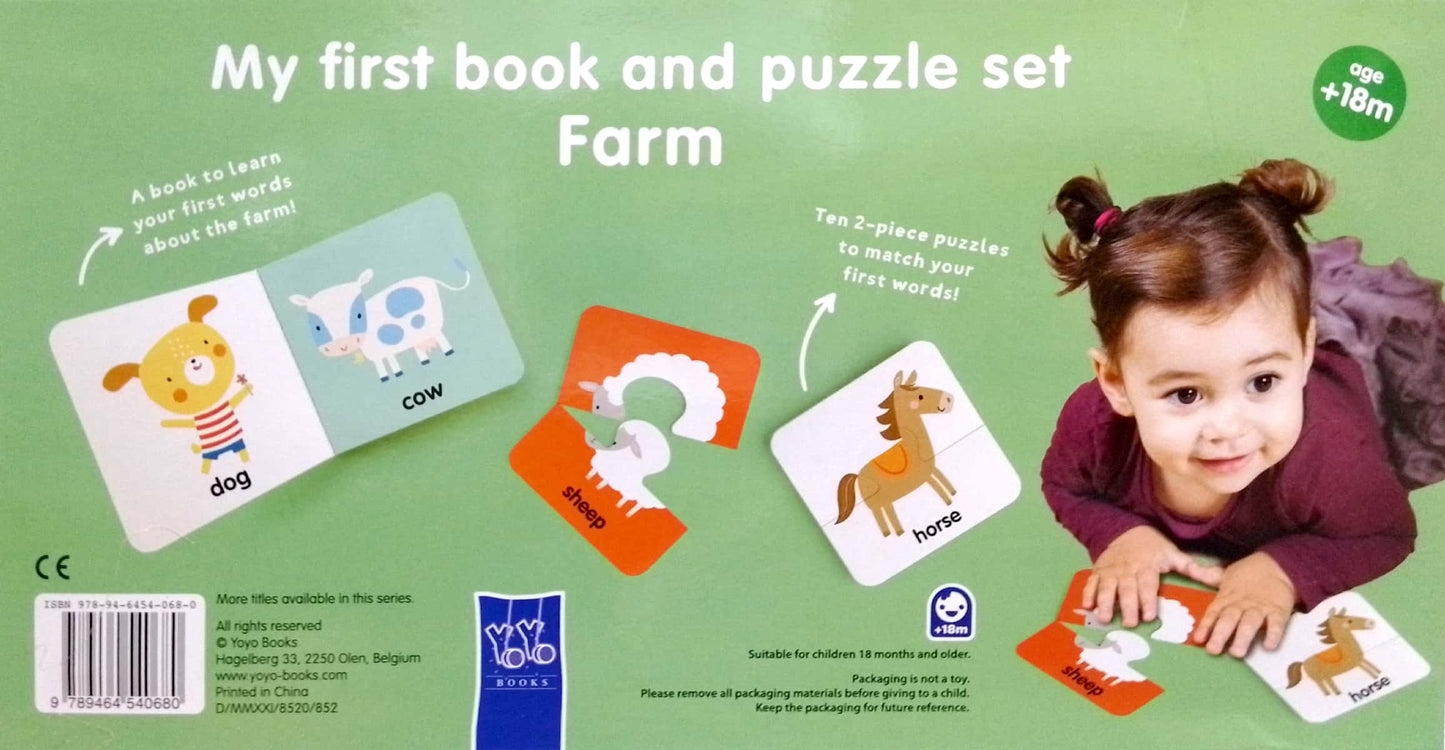 My First Book and Puzzle Set: Farm - Board Book