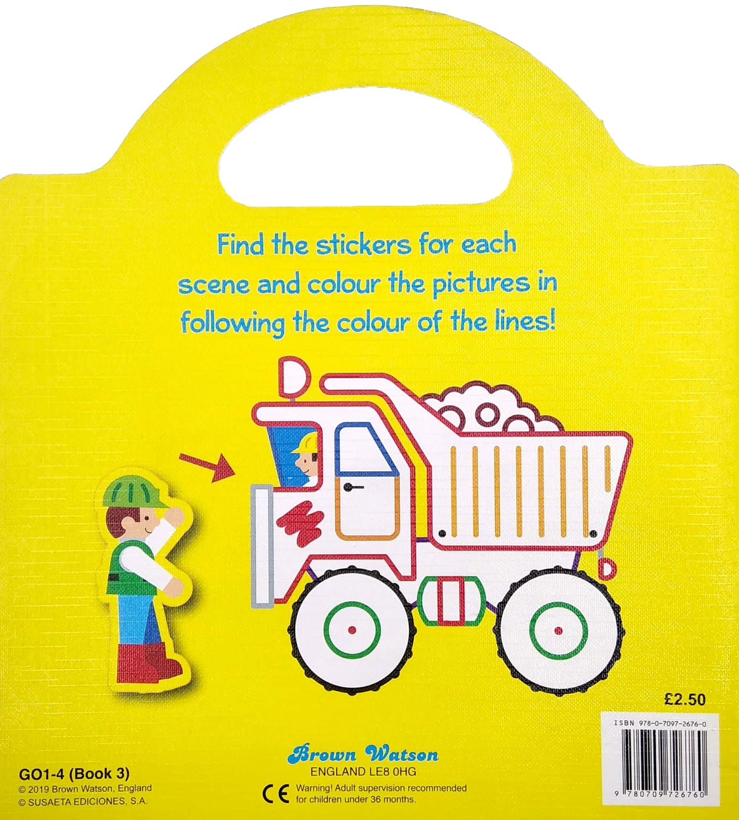 Trucks and Diggers - Things that Go - Sticker & Colour