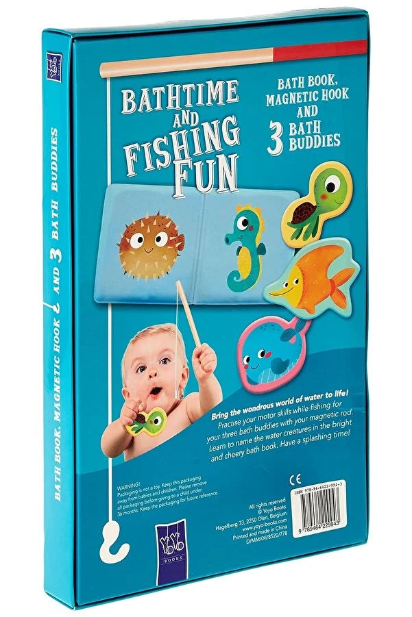 Bath Time and Fishing Fun (Blue) - Board Book