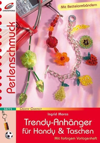 Trendy-Anhänger für Handy and Taschen - Perlenschmuck