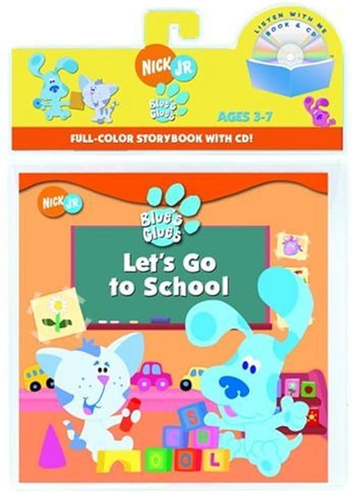A Story Book & CD: Let's Go To School Blue's Clues