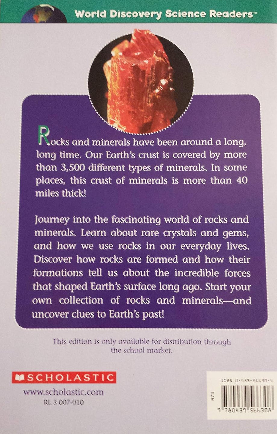 Rocks and Minerals: World Discovery Science Readers