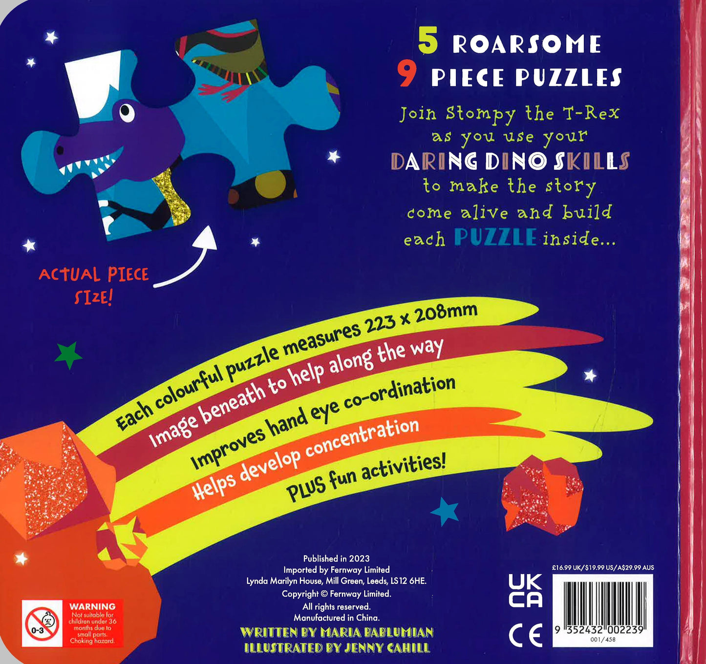 Dinousaurs Jigsaw Book - Board Book