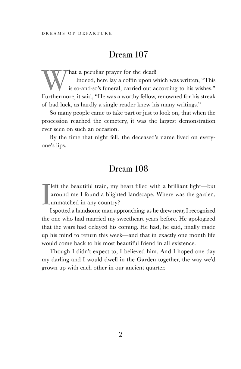 Dreams of Departure The Last Dreams Published in the Nobel Laureate’s Lifetime