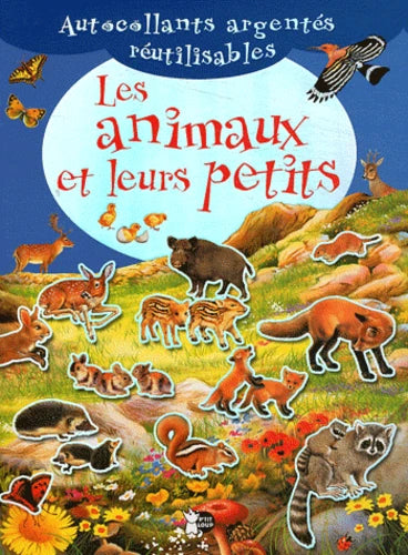 Les Animaux Et Leurs Petits - Autocollants Argentes Reutilisables
