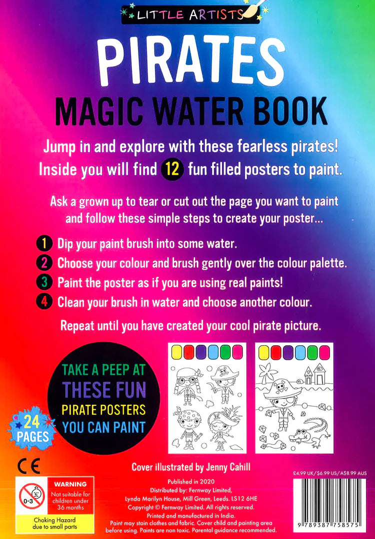Little Artists - Pirates - Magic Water Book