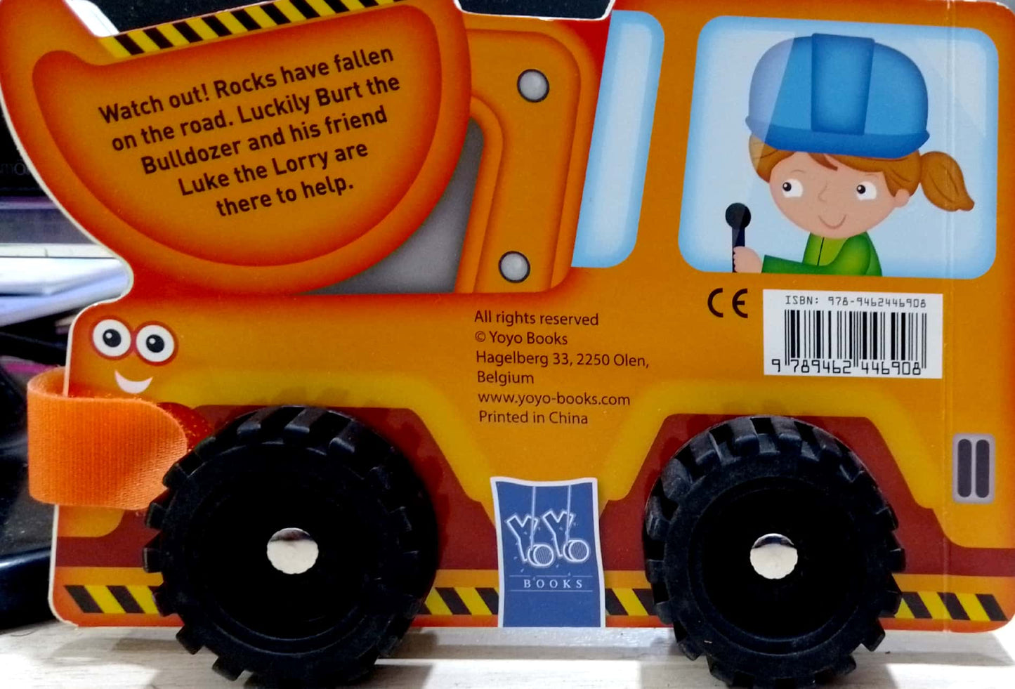 Rolling Wheels: Burt the Bulldozer - Board Book