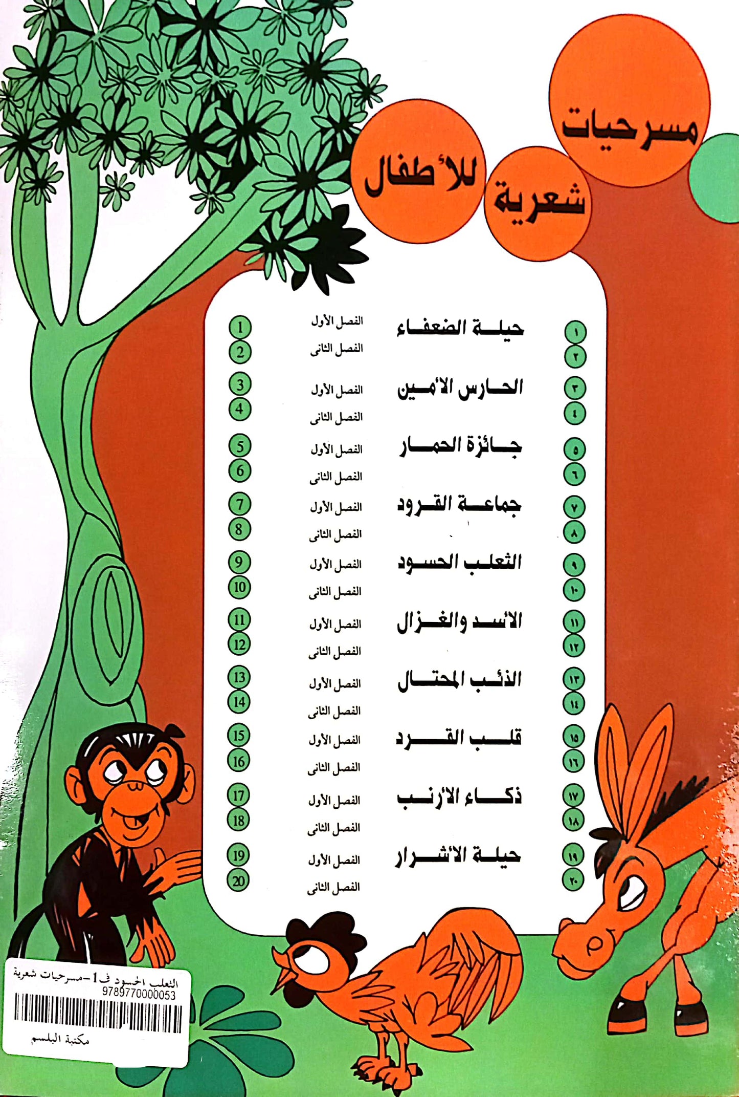 الثعلب الحسود - 9 الفصل الأول - مسرحيات شعرية للأطفال