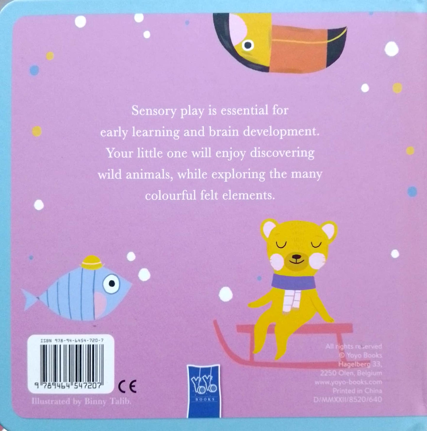 Soft to Touch Words: Wild Animals - Board Book