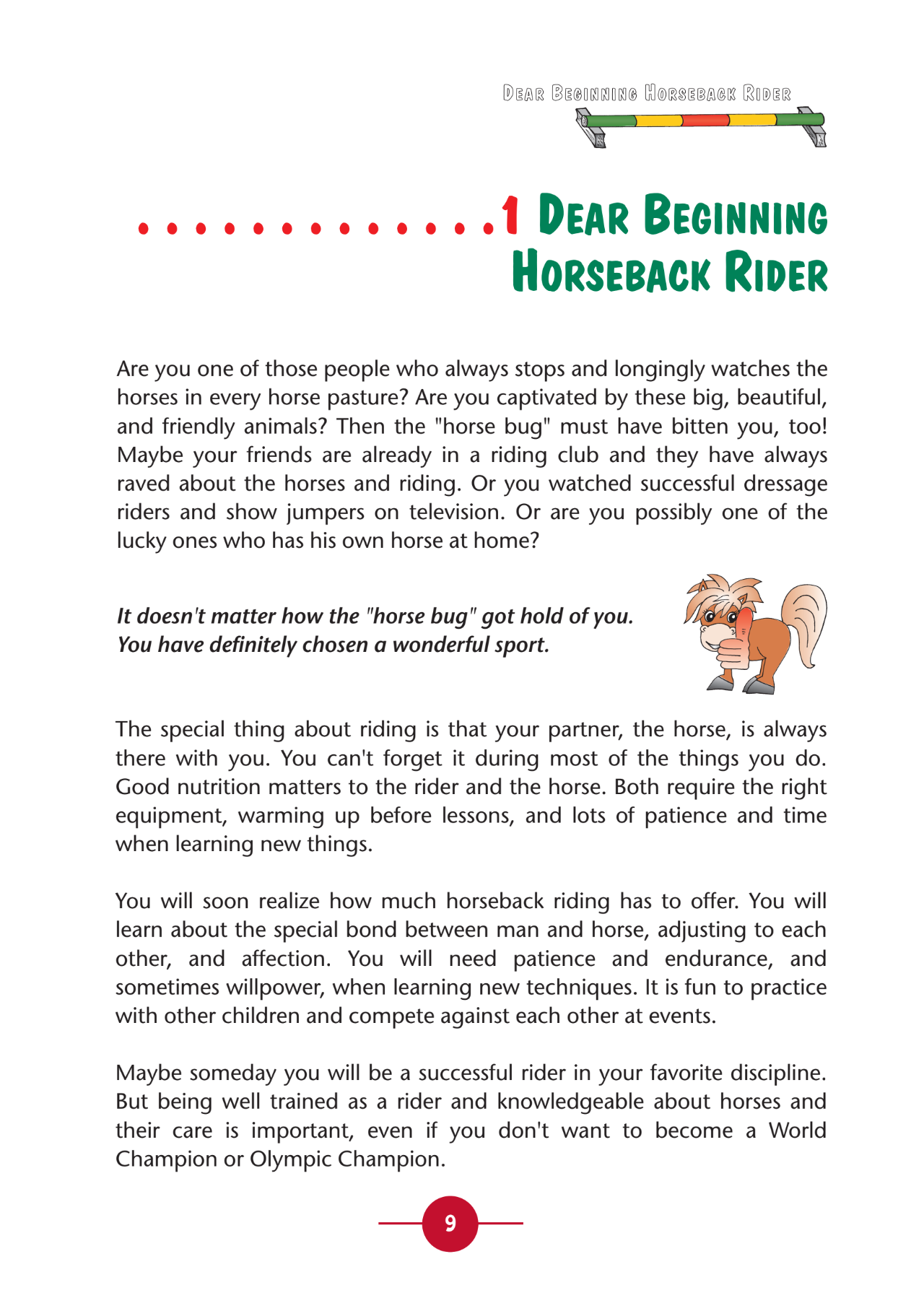 Learning Horseback Riding