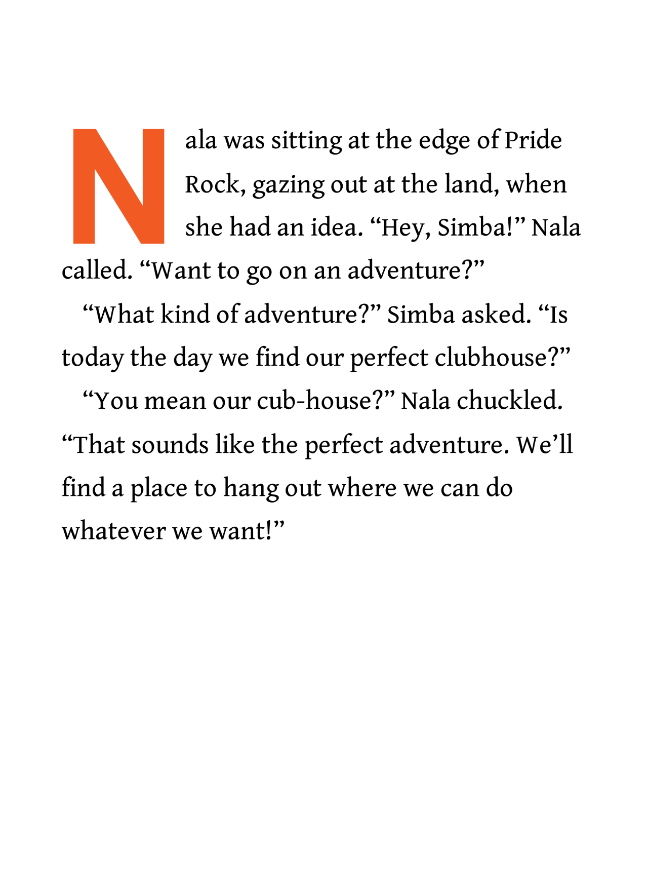 Disney Lion King: Nala's Great Adventure