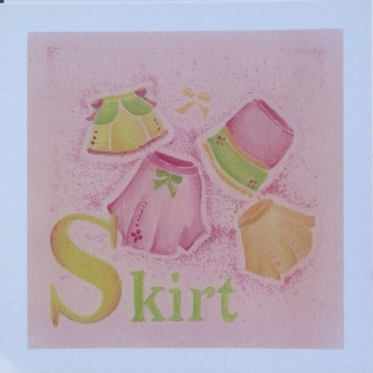 Alphabet Girl Flashcard