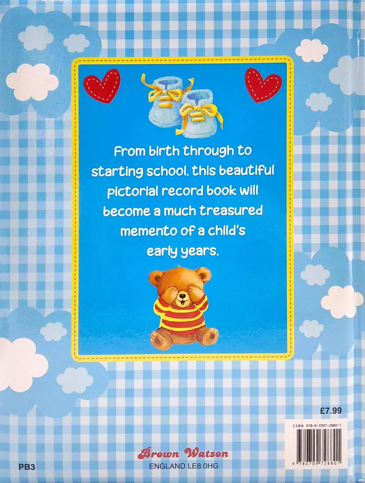 My Baby Book: A First Five Year Diary (Blue) - Hard Cover