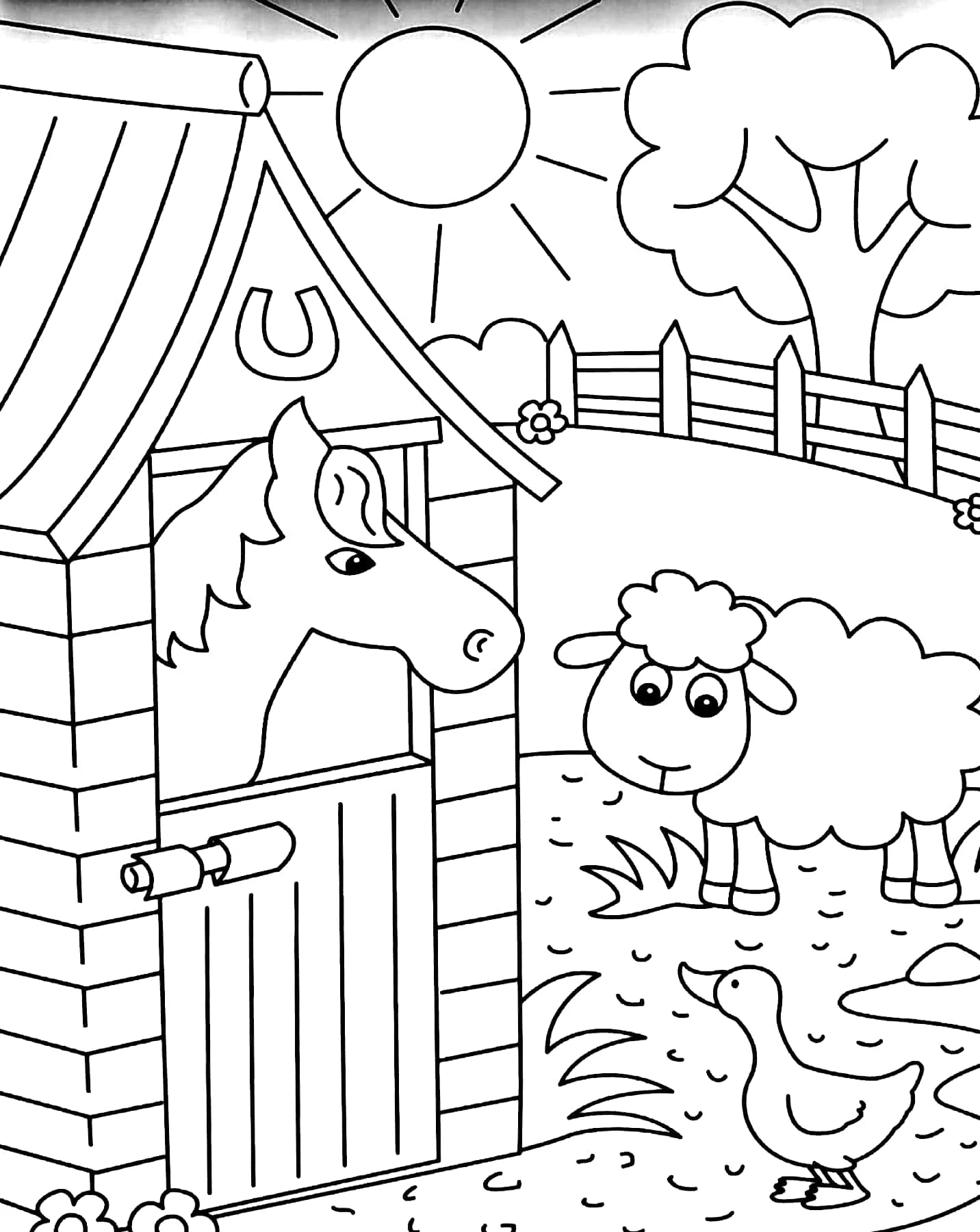 Farm Colouring Fun