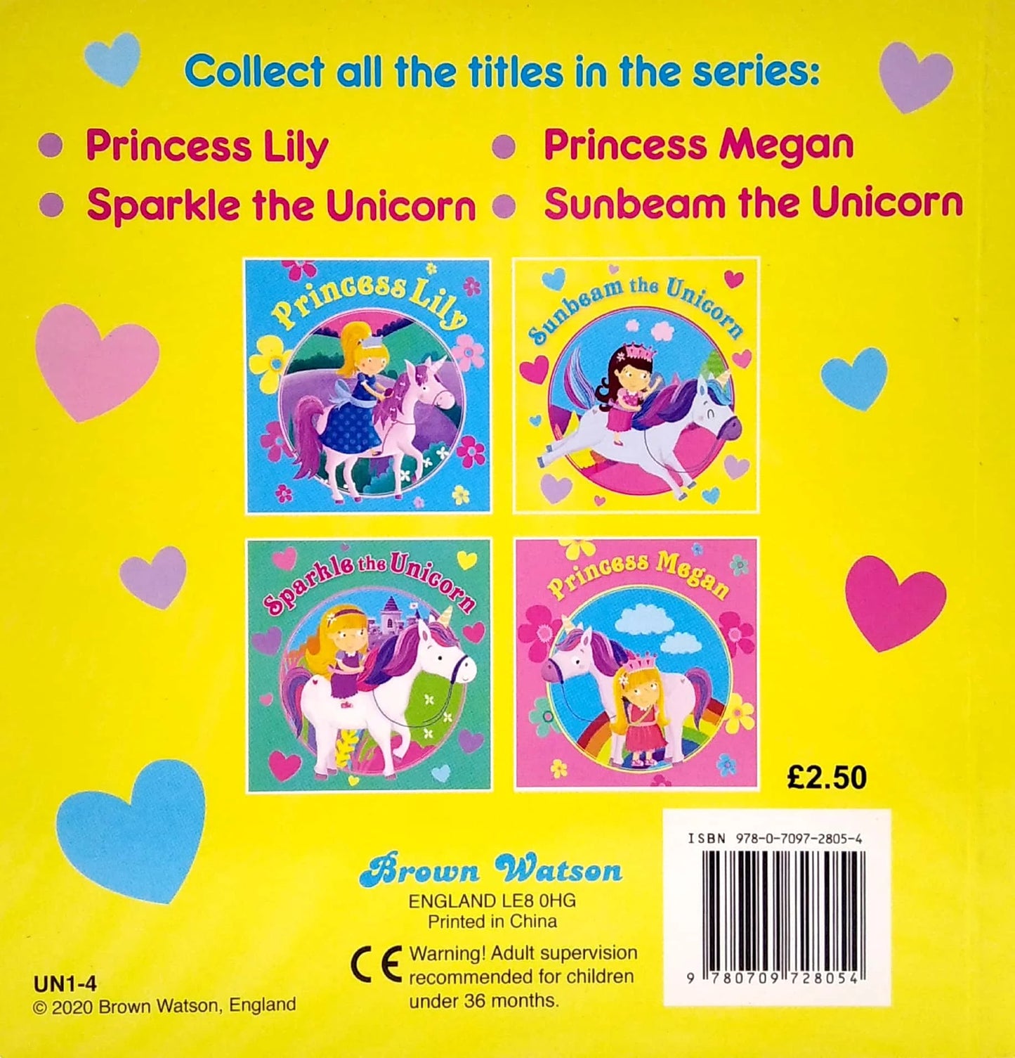 Unicorn and Princess - Sunbeam the Unicorn - Board Book