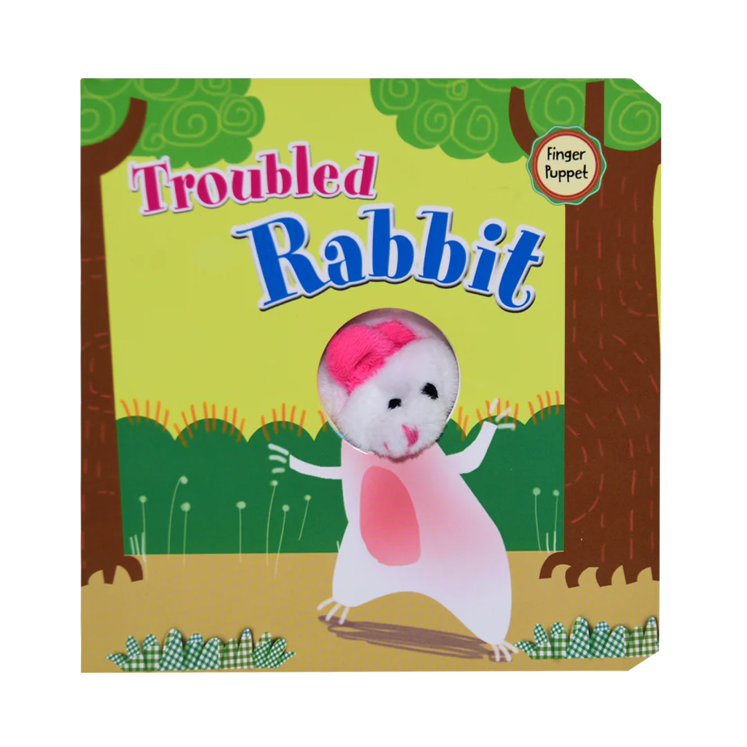 Trouble Rabbit - Finger Puppet