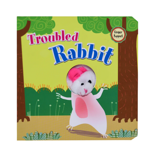 Trouble Rabbit - Finger Puppet