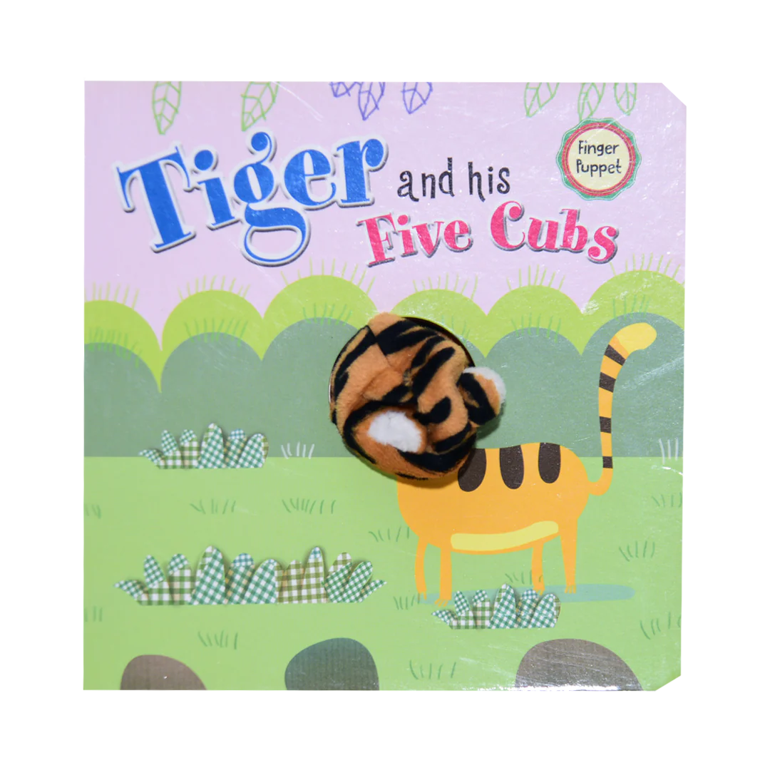 Tiger and His Five Cubs - Finger Puppet