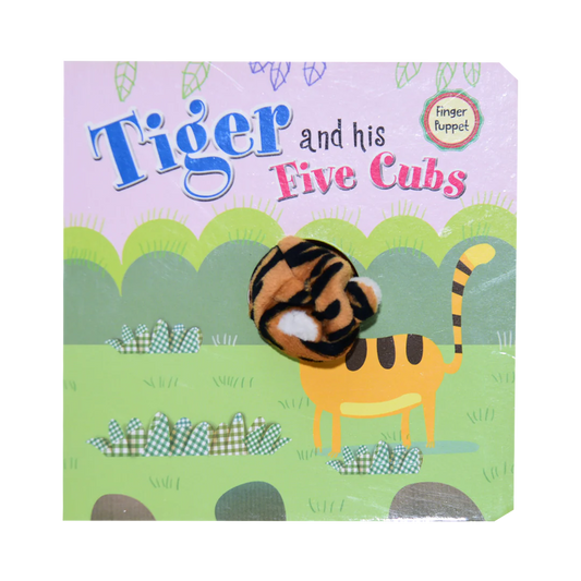 Tiger and His Five Cubs - Finger Puppet