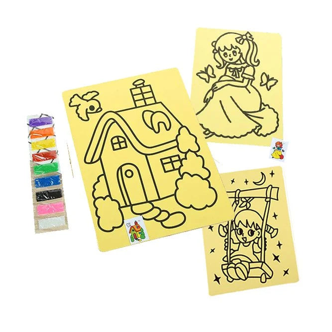 تلوين رملي صغير