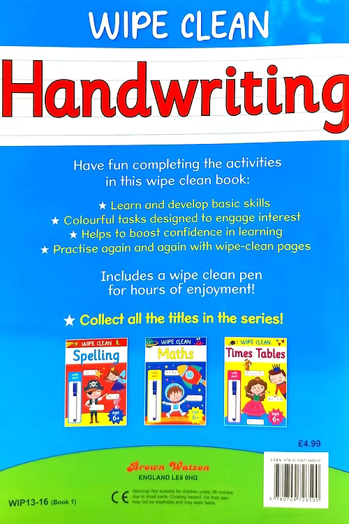 Handwriting - Wipe and Clean
