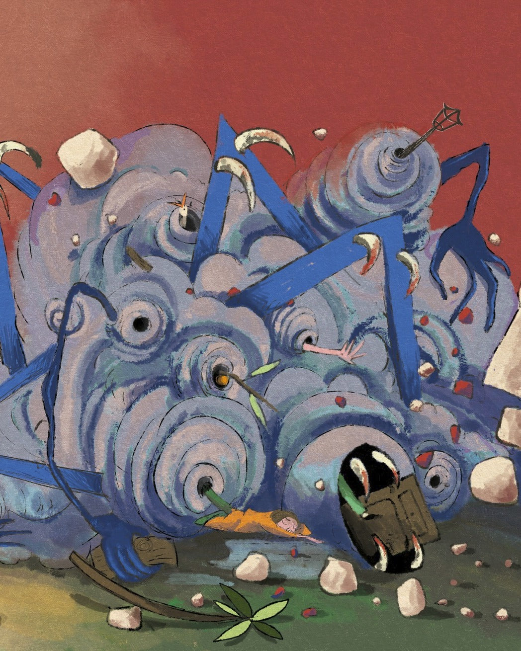 عزيزة وأمل - حكاية آكل الأرض