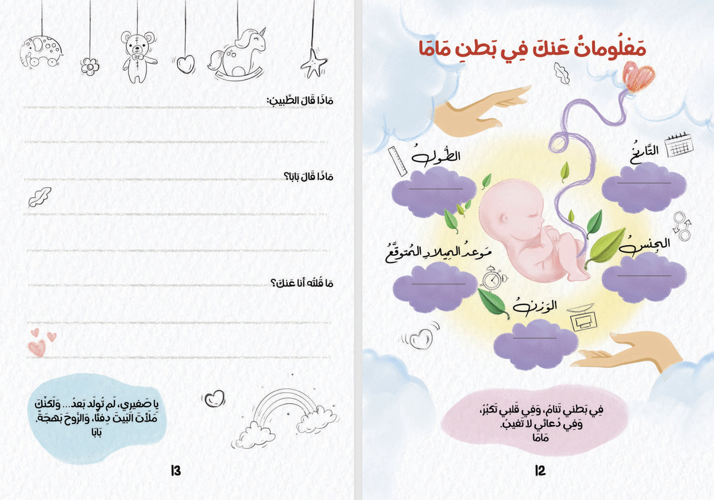 أجمل حكاية: مذكرات للأم والأب للجنين والطفل في عامه الأول 