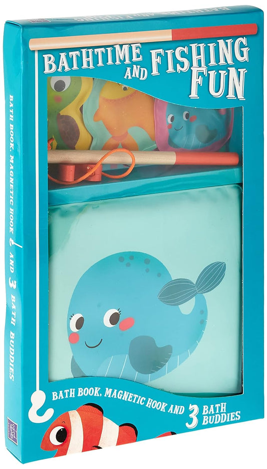 Bath Time and Fishing Fun (Blue) - Board Book