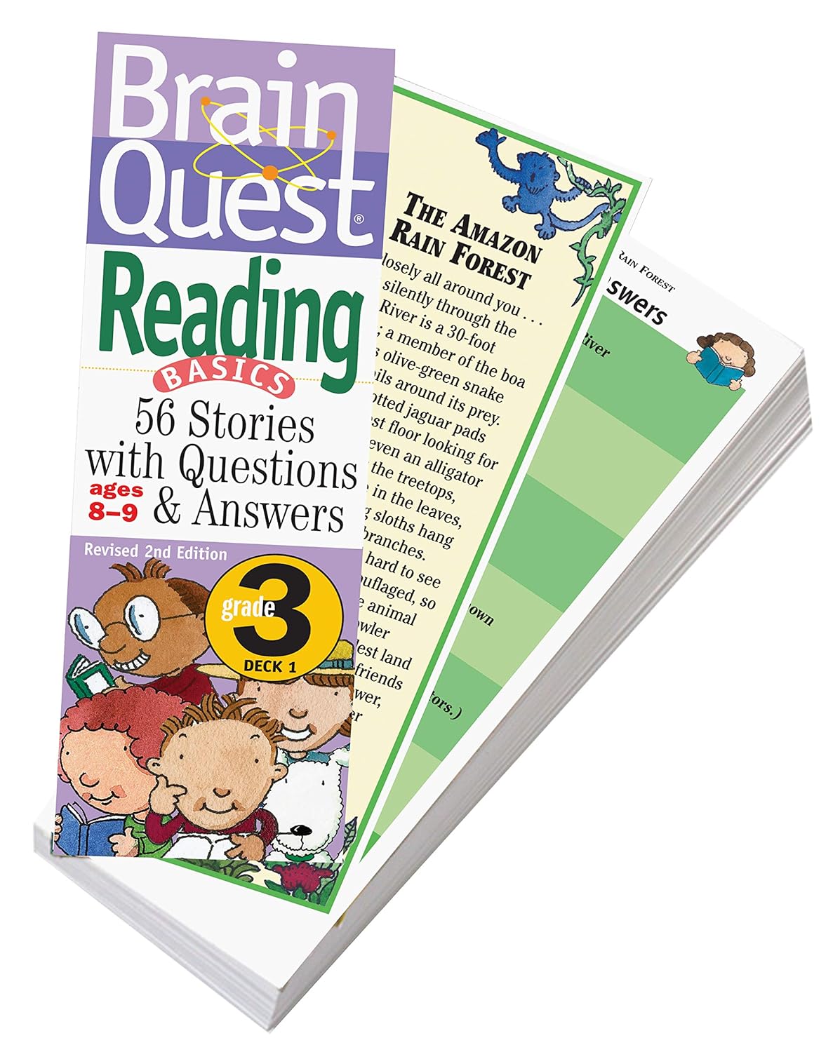 Brain Quest 3rd Grade Reading Q&A Cards: 56 Stories with Questions and Answers