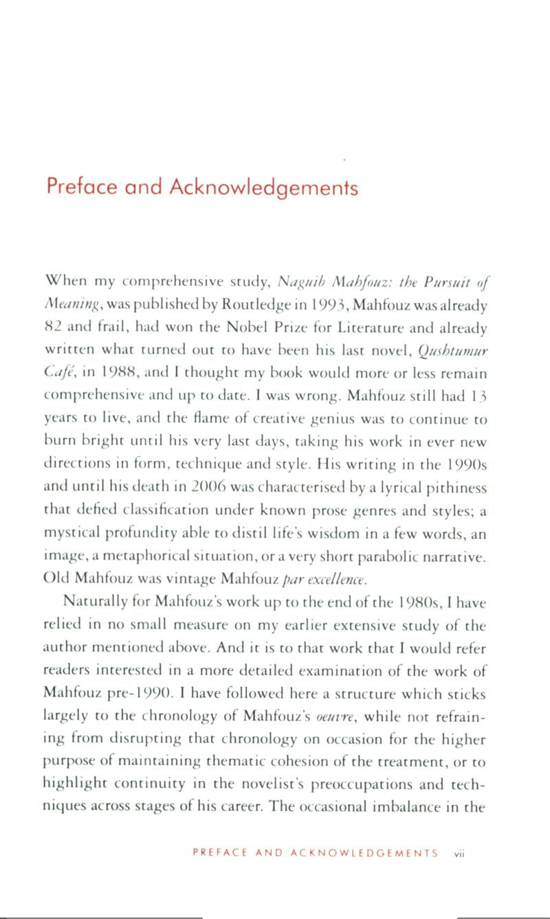Naguib Mahfouz His Life and Times : The illustrated biography of the Nobel laureate