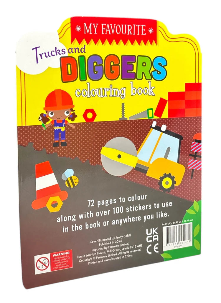 My Favourite Trucks and Diggers - Colouring Books