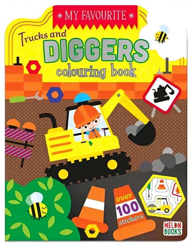My Favourite Trucks and Diggers - Colouring Books