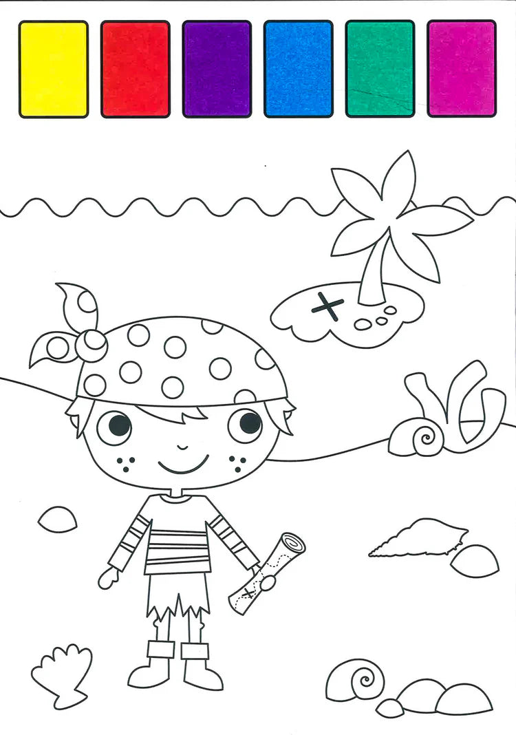 Little Artists - Pirates - Magic Water Book