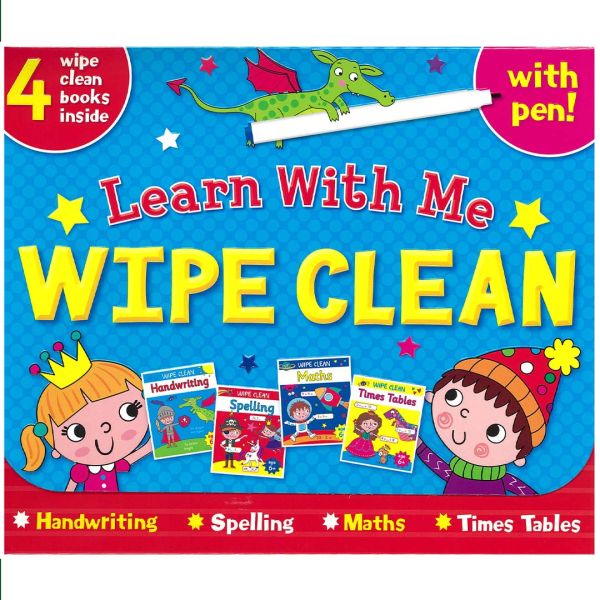 Learn with Me - Wipe Clean - 4 Books