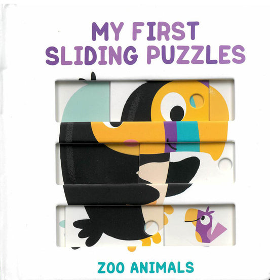 My First Sliding Puzzles: Zoo Animals - Board Book