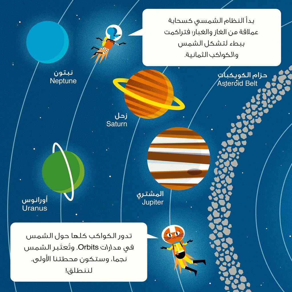 مغامرة البروفيسور آستروكات عبر المجموعة الشمسية - غلاف مُقوّى