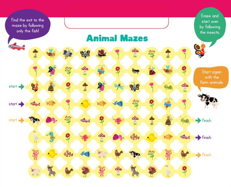 My First Wipe Clean Games and Maze