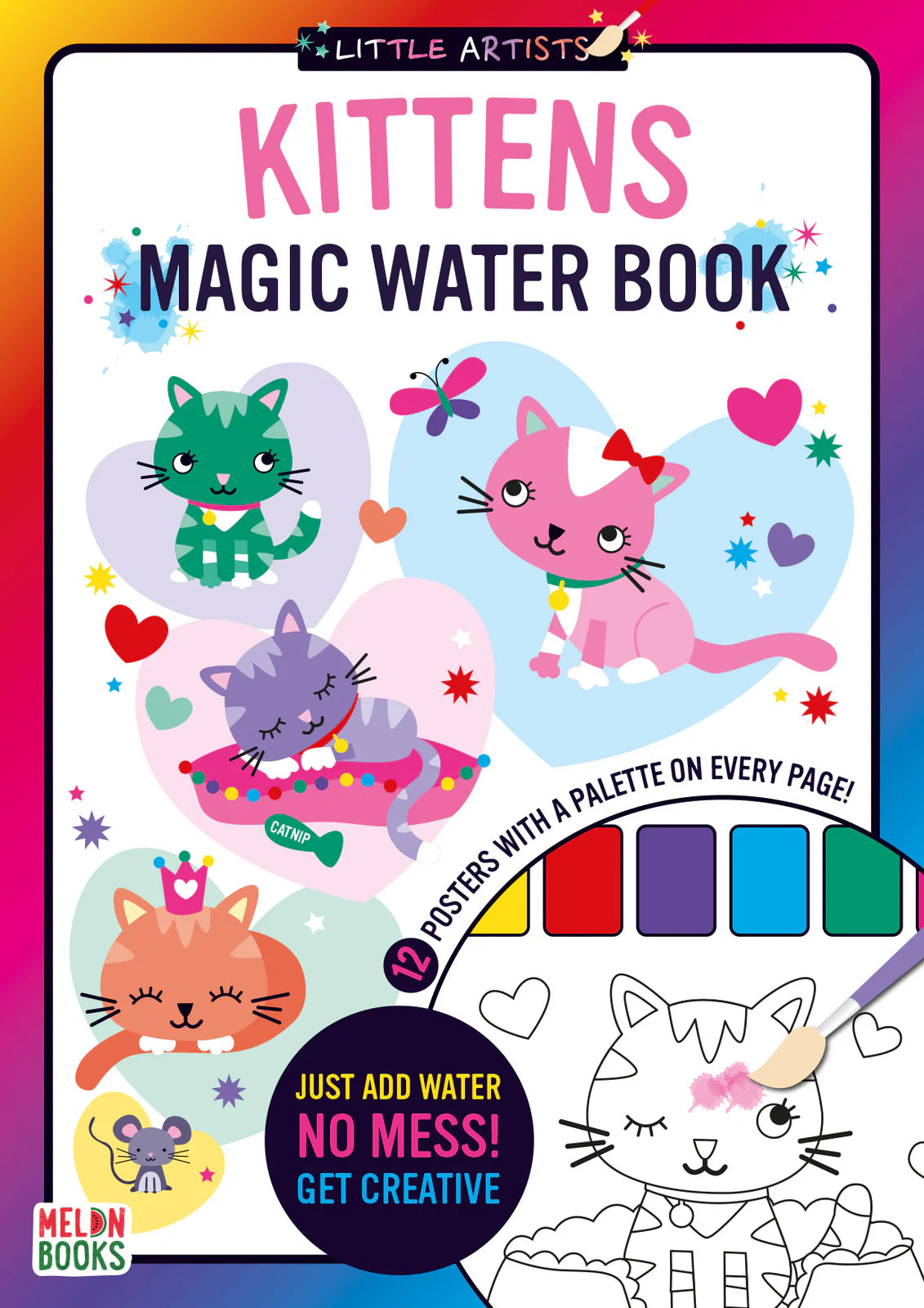 Little Artists - Kittens - Magic Water Book