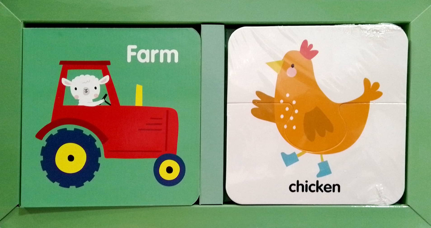 My First Book and Puzzle Set: Farm - Board Book