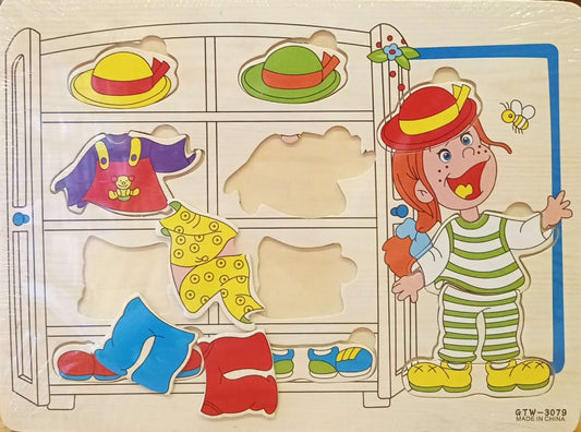 لوحة بازل ملابس أولاد