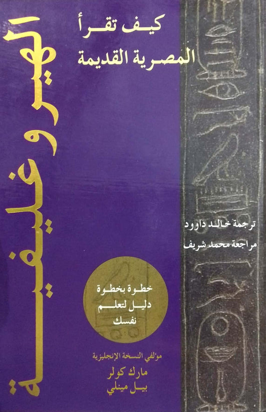 الهيروغليفية - كيف تقرأ المصرية القديمة - خطوة بخطوة دليل لتعلم نفسك - غلاف مُقوّى