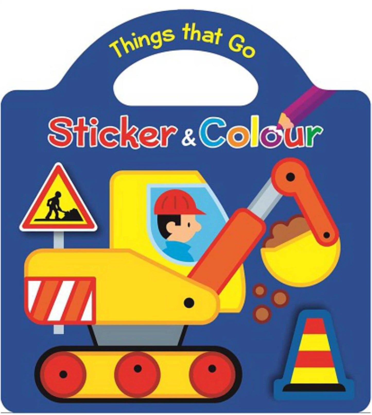 Construction Mechanisms for Kids - Things that Go - Sticker and Colour