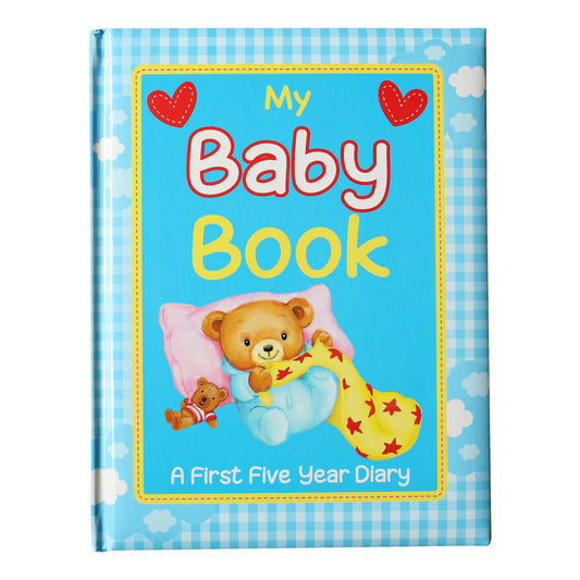 My Baby Book: A First Five Year Diary  (Blue) - Hard Cover