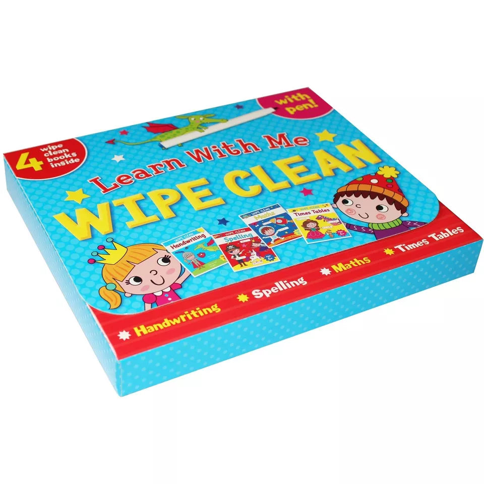 Learn with Me - Wipe Clean - 4 Books