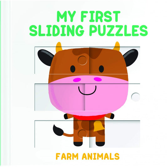 My First Sliding Puzzles: Farm Animals - Board Book